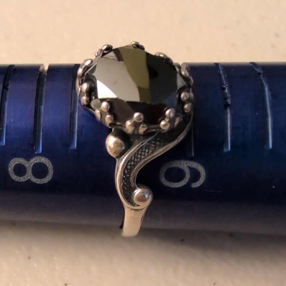 Hematite Sterling Silver Ring - image 2